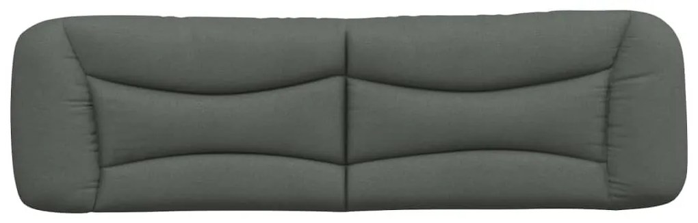 sötétszürke szövet fejtámla párna Hvar 180 cm