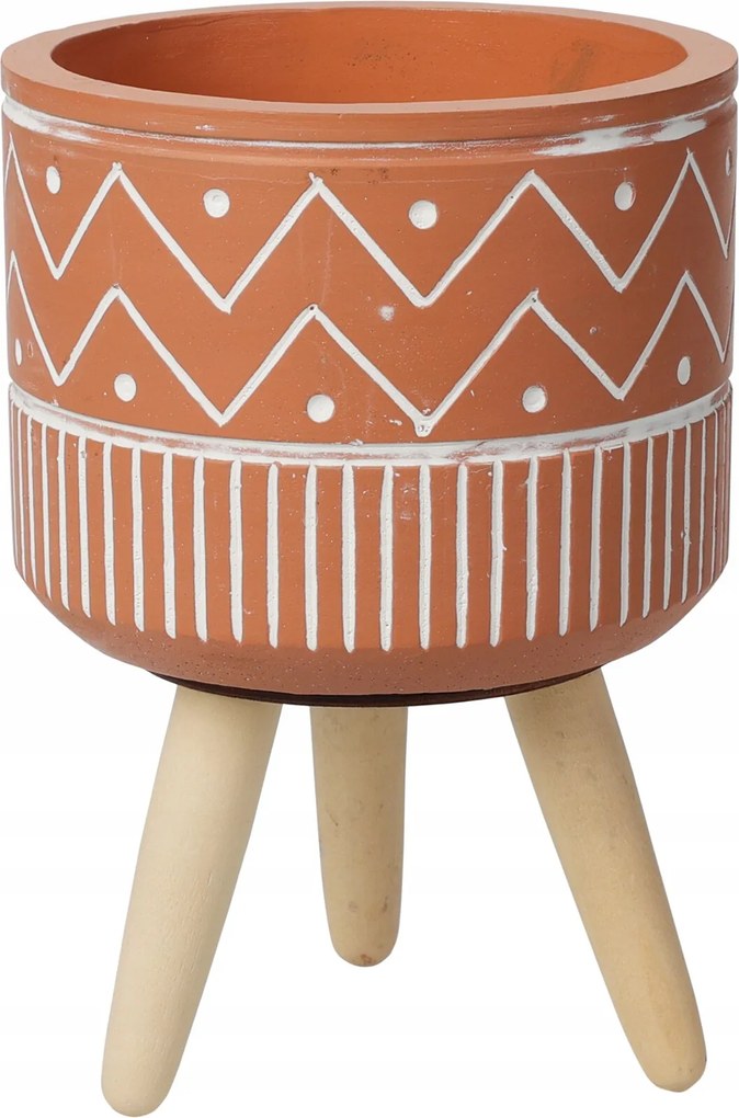 Cement Lábvédő Virágcserép Etno 12 CM