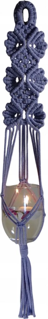 Lampion, falra akasztható váza zsinórból