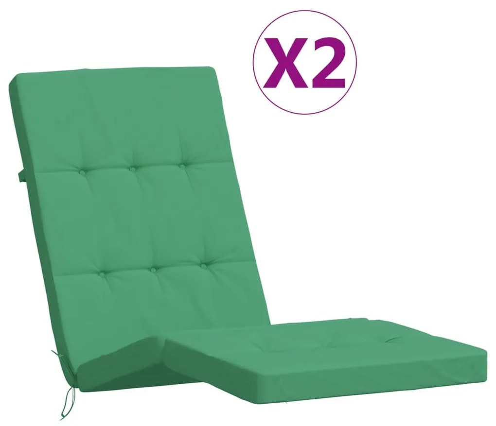 2 db zöld oxford szövet nyugágypárna