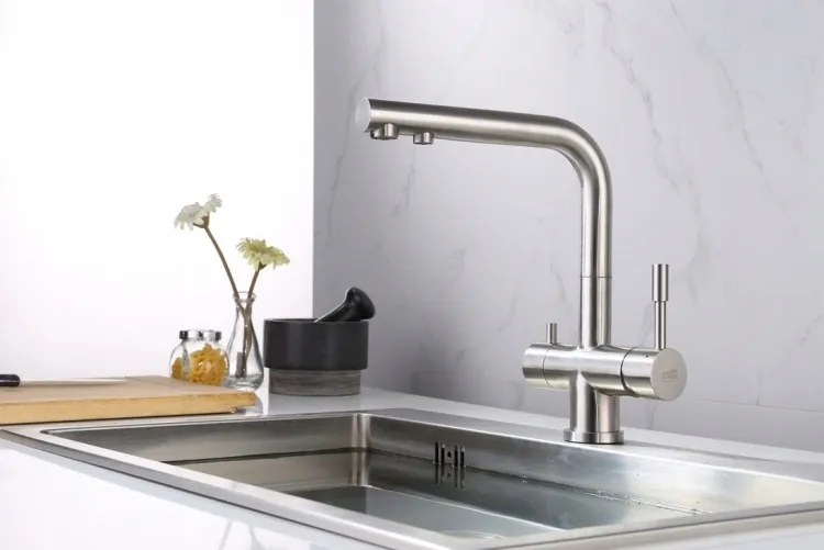 Konyhai Csaptelep Szűrt Vízhez Inox Acél