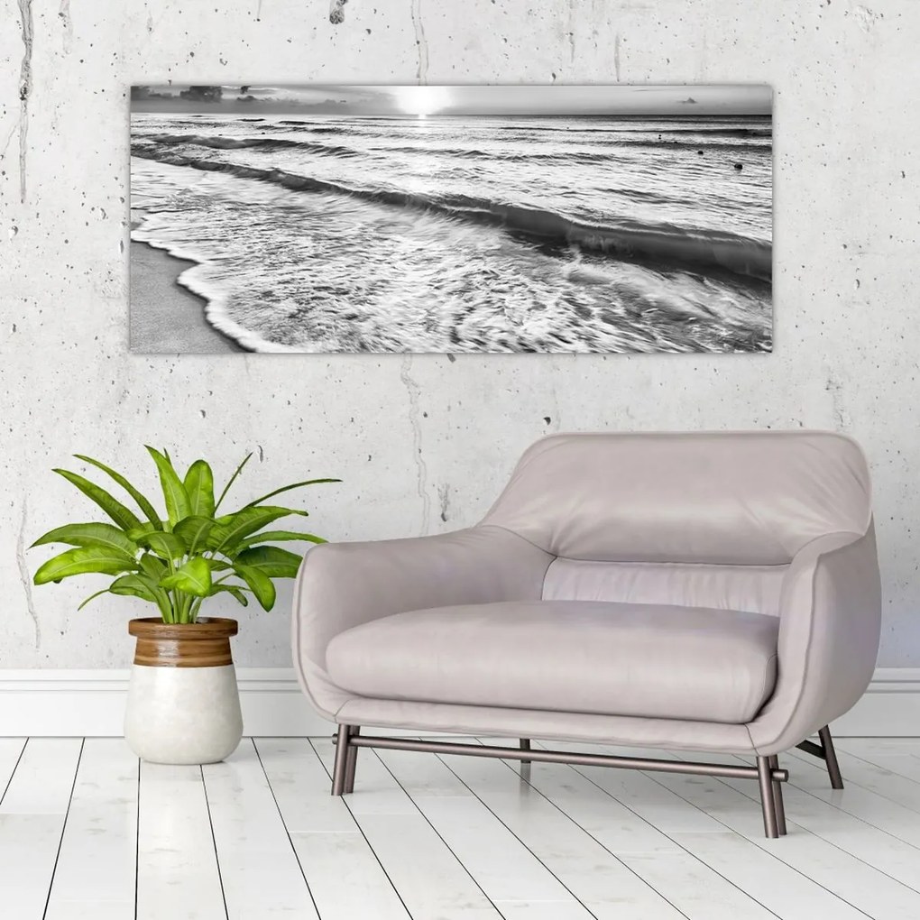Kép - Naplemente a tengerparton (120x50 cm)