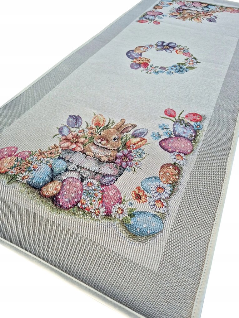 40x100 cm Húsvéti futópad nyuszikkal gobelin tömör Nagy Választék