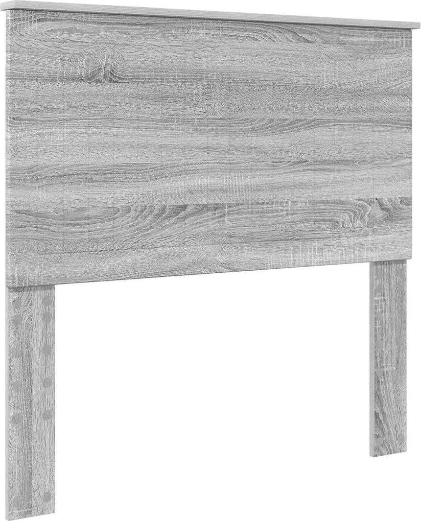 vidaXL Fejtámla fejtámlával Szürke Sonoma 100 cm Faanyag