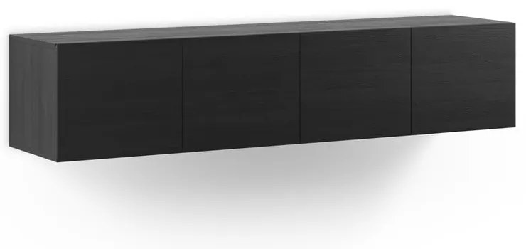 Fekete TV-állvány 180x38x35 cm Daroca – Marckeric