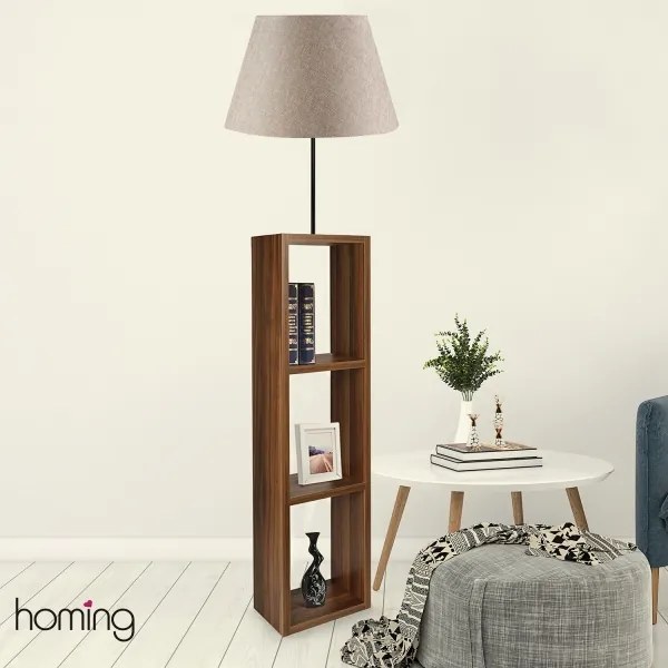 Állólámpa AYD 1xE27/40W/230V barna/szürke