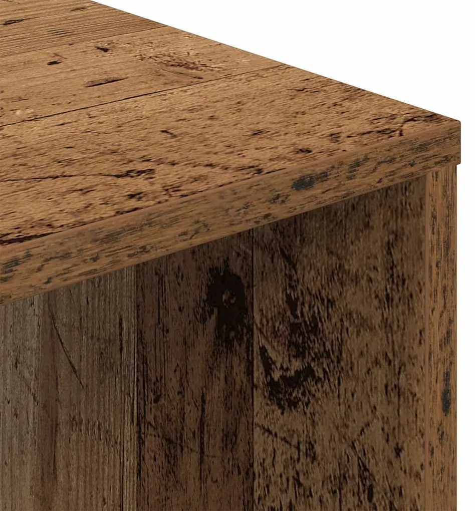 antik fa színű szerelt fa íróasztal 102,5 x 35 x 75 cm