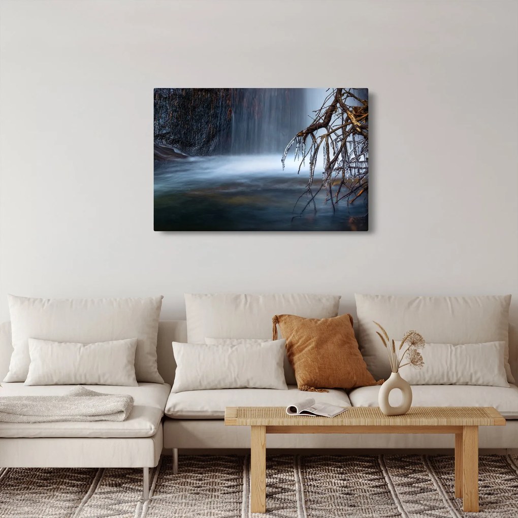 Egy téli lagúna képe (90x60 cm)