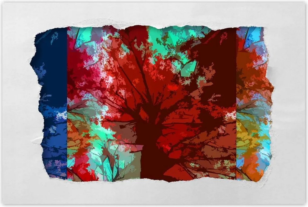 Poszterek 90x60 Őszi absztrakt