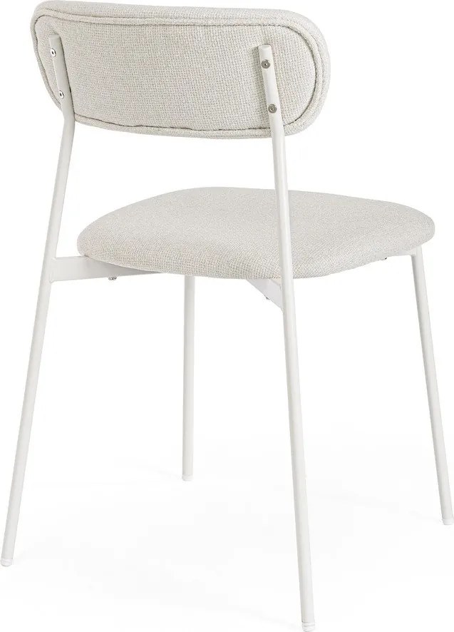 Fehér kárpitozott étkezőszék Inka – Yes Everyday