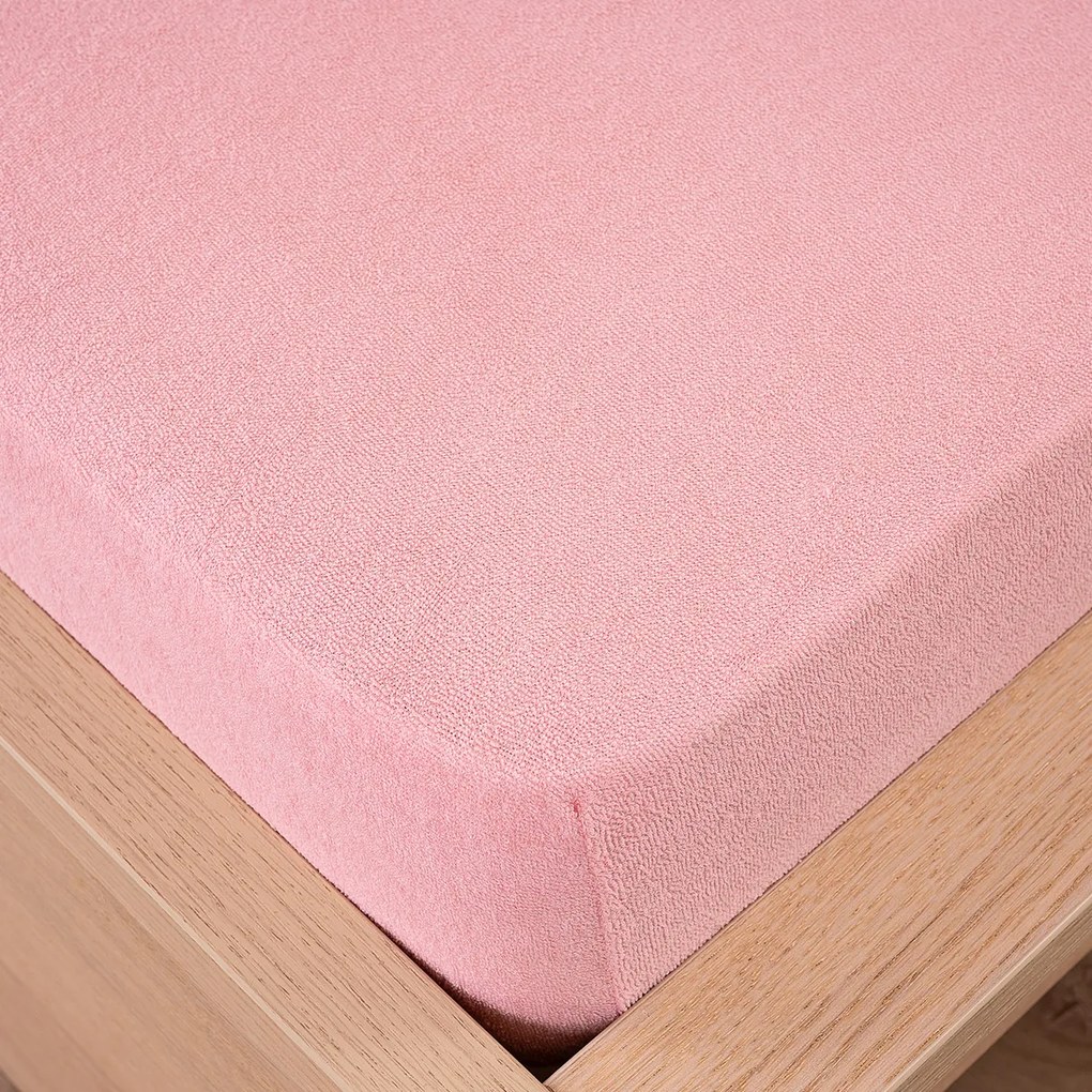 4Home frottír lepedő, rózsaszín, 90 x 200 cm, 90 x 200 cm