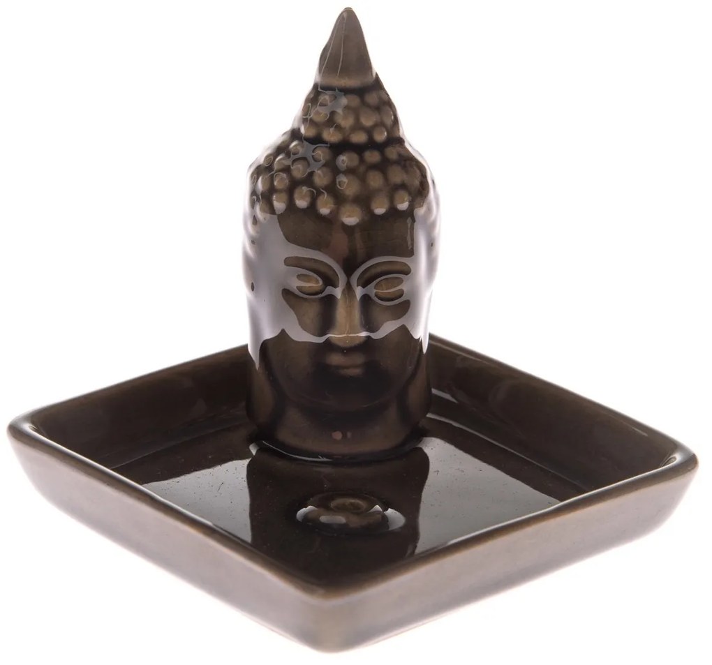 Kerámia állvány illatpálcikákhoz Buddha, 9 x 9 x 9cm