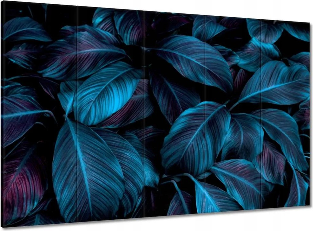 Vászonkép 100x70 Gyönyörű kék levelek