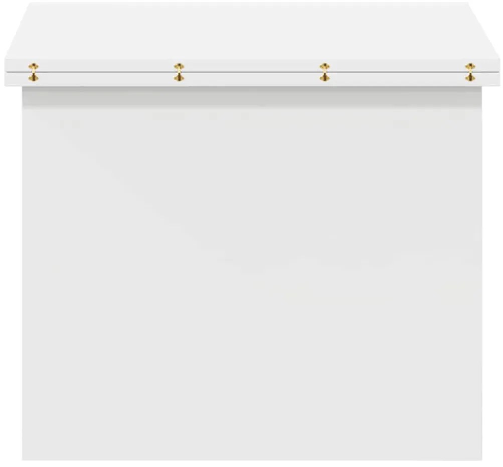 vidaXL Dohányzóasztal Fehér 55 x 54,5 x 45 cm Faanyag