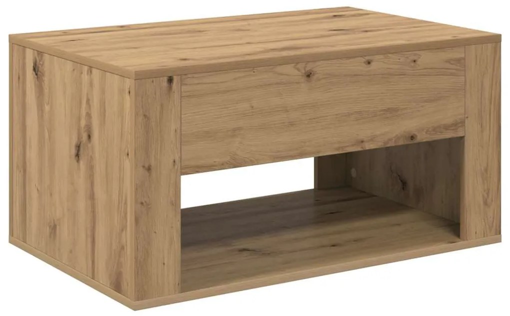 vidaXL Dohányzóasztal fiókkal Artisan tölgy 80 x 50 x 40 cm Faanyag