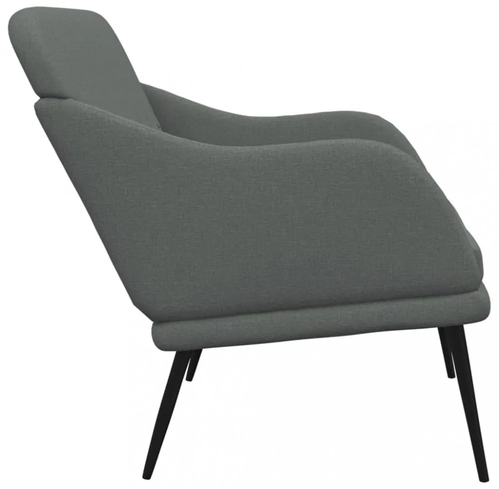 vidaXL sötétszürke szövetpad 110 x 76 x 80 cm