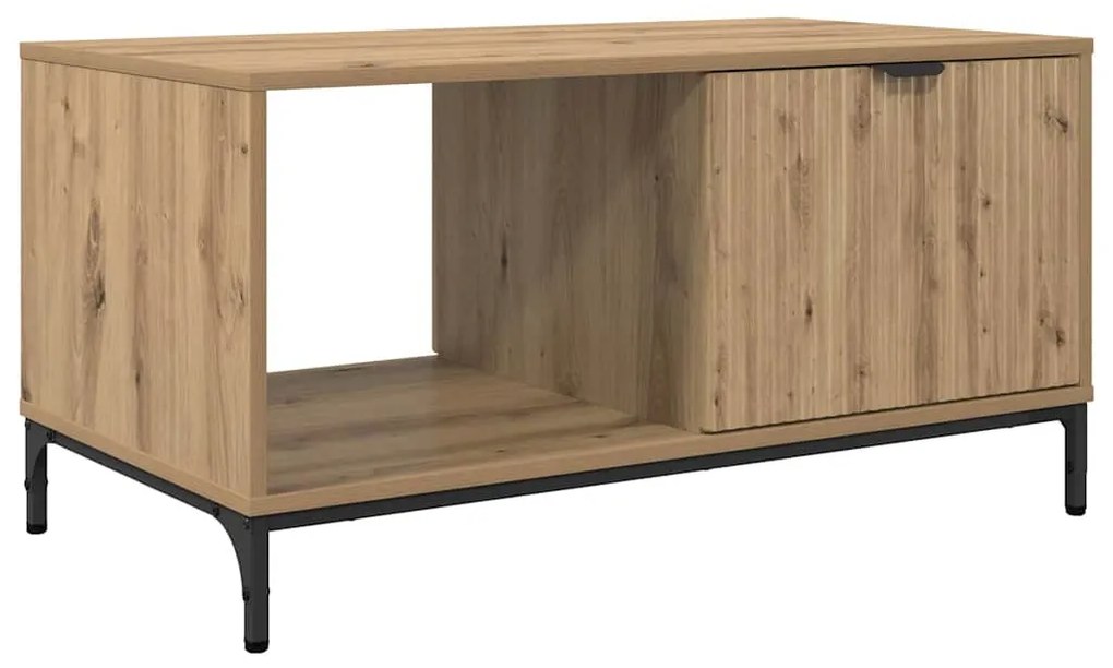 Dohányzóasztal kézműves tölgy 90 x 49 x 46 cm Faanyag