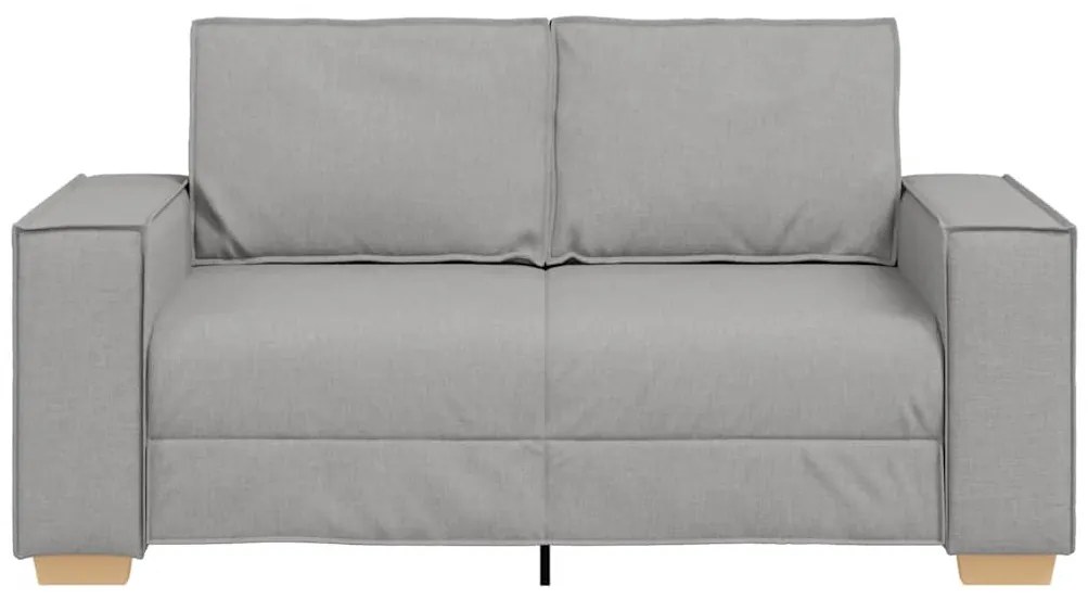 kétszemélyes, felhőszürke szövetkanapé 120 cm