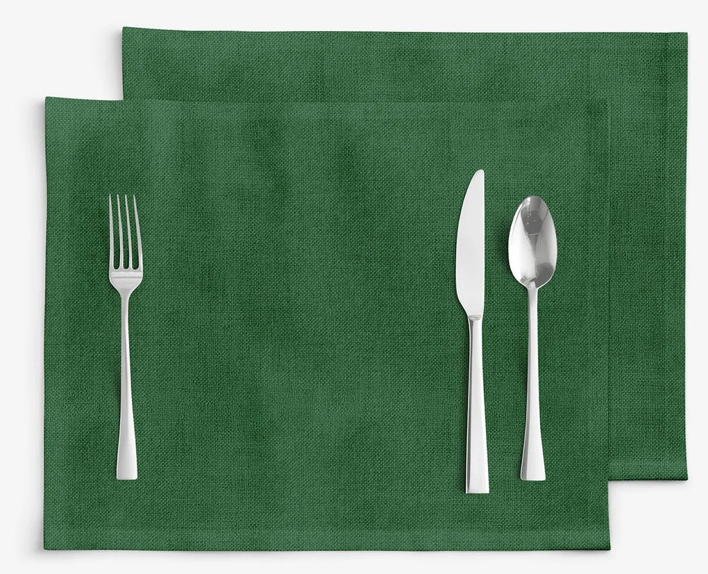 Goldea malaga 2 darabos reggeliző alátét - sötétzöld 30 x 40 cm