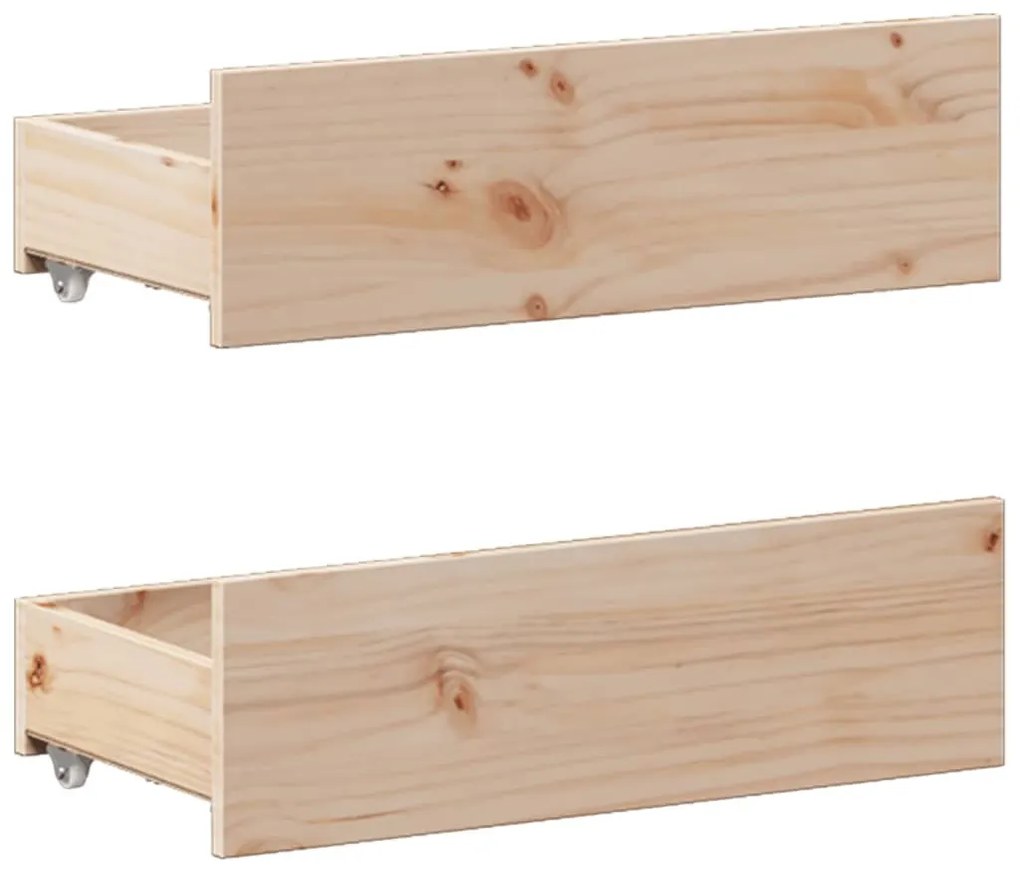 tömör fenyőfa fejtámlás ágykeret matrac nélkül 140 x 200 cm
