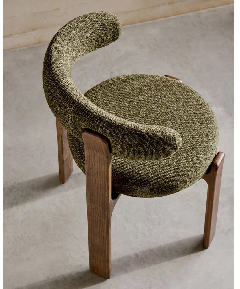 Khaki-barna kőrisfa étkezőszék Granite – Kave Home