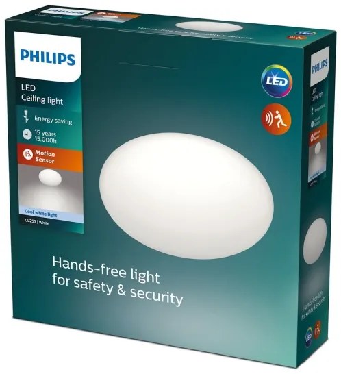 Philips SHAN LED mennyezeti lámpa szenzorral 1xLED/12W/230V 4000K