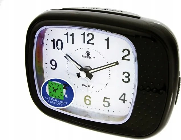 Kvarc ébresztőóra Perfect Rd 855 fekete