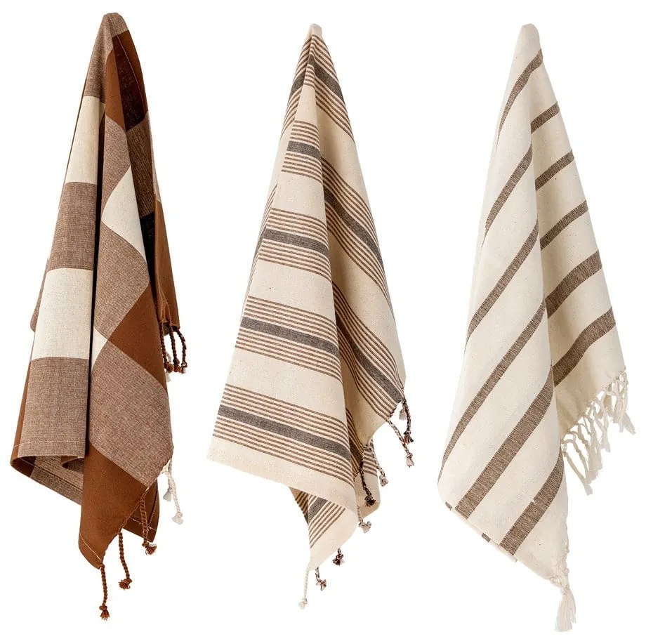 Pamut konyharuha szett 3 db-os 70x45 cm Papaya - Bloomingville