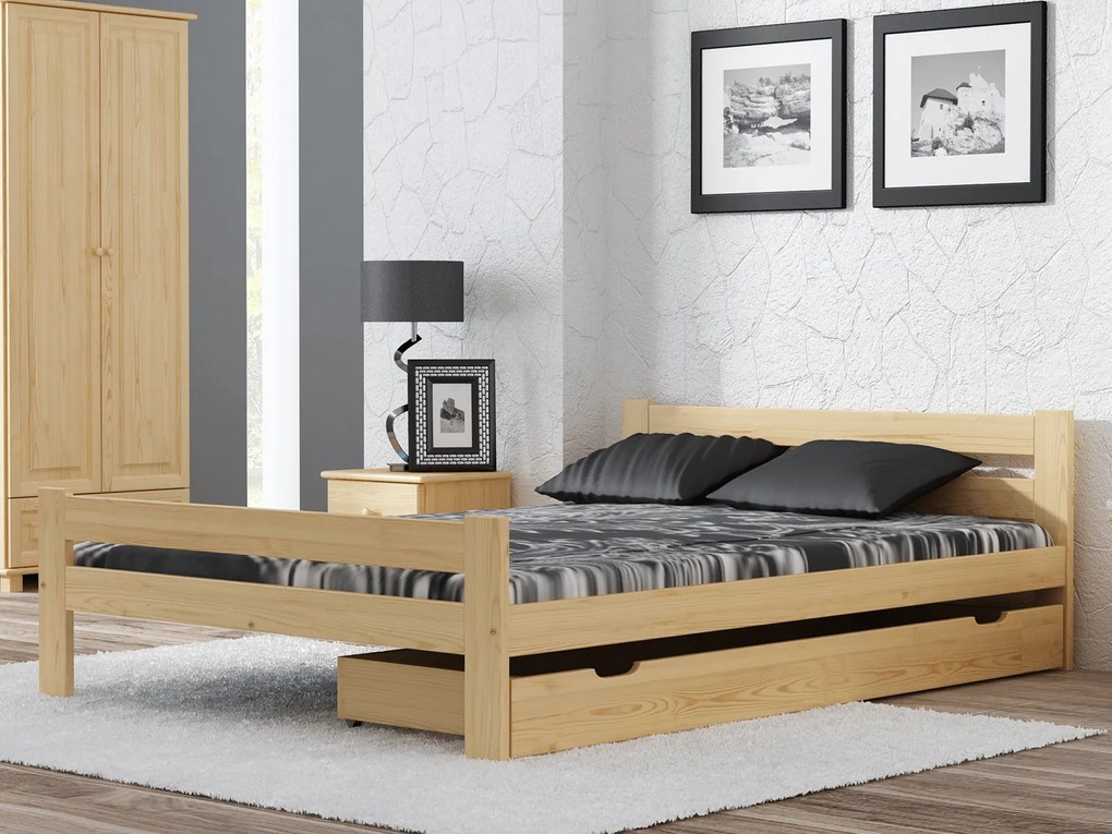 Fa ágy 120x200cm Kenta VitBed fenyő