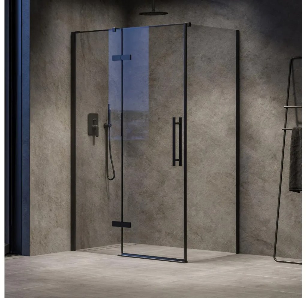 Ravak - COOL zuhanykabin 120x80 cm fekete