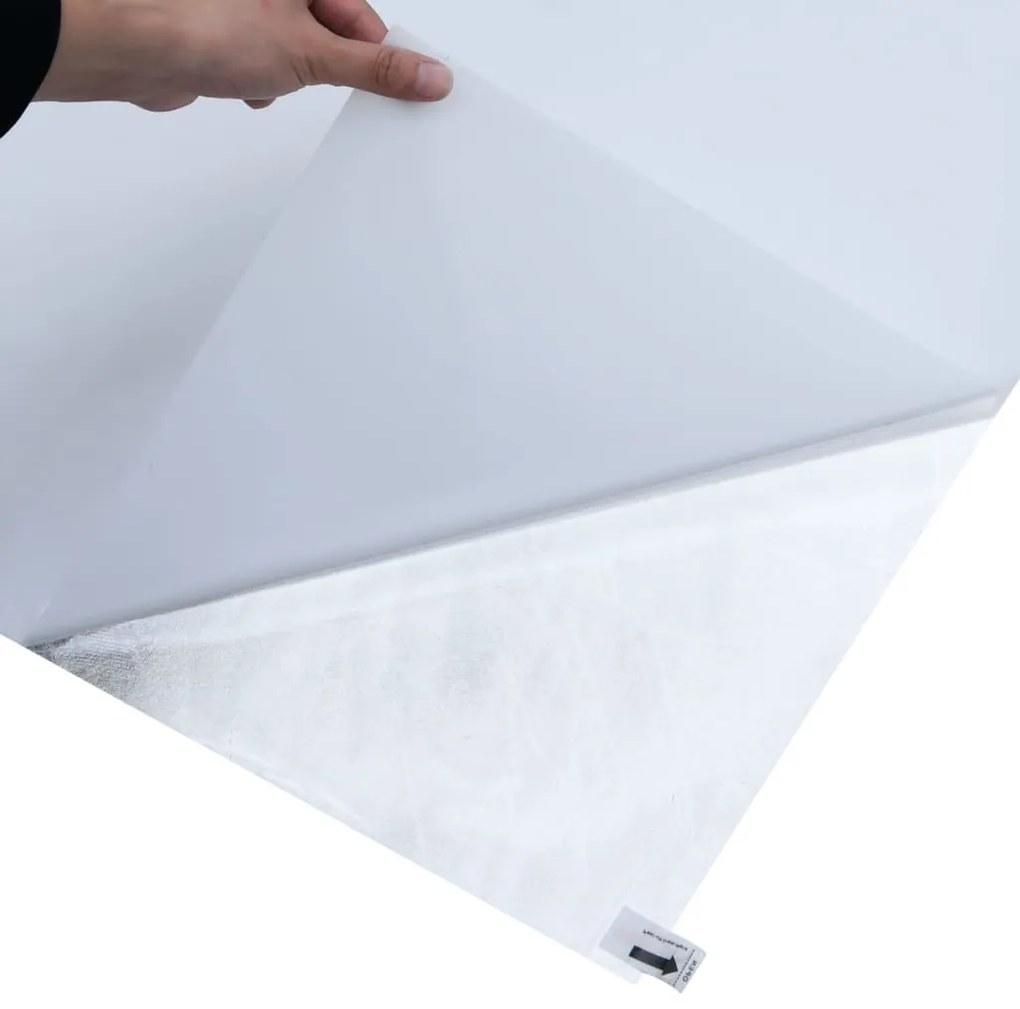 matt fehér PVC statikus ablakfólia 90 x 2000 cm