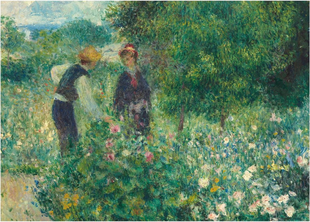 Kép - Auguste Renoir, Picking Flowers, reprodukciók (70x50 cm)