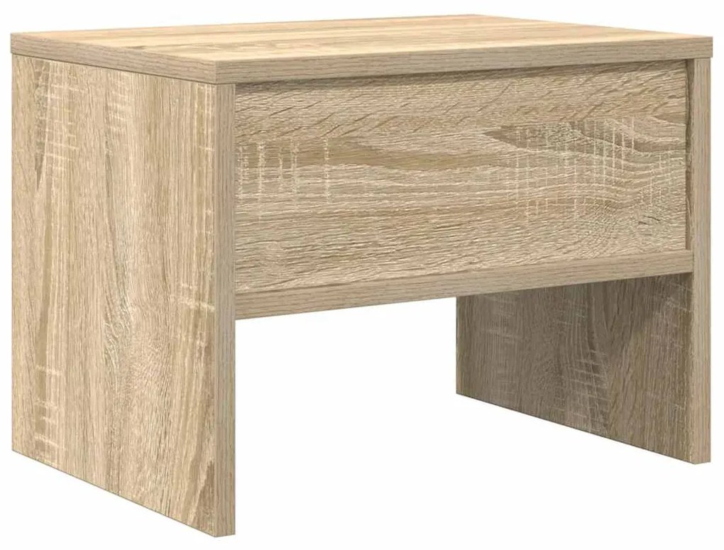 sonoma tölgy színű szerelt fa éjjeliszekrény 40 x 30 x 30 cm