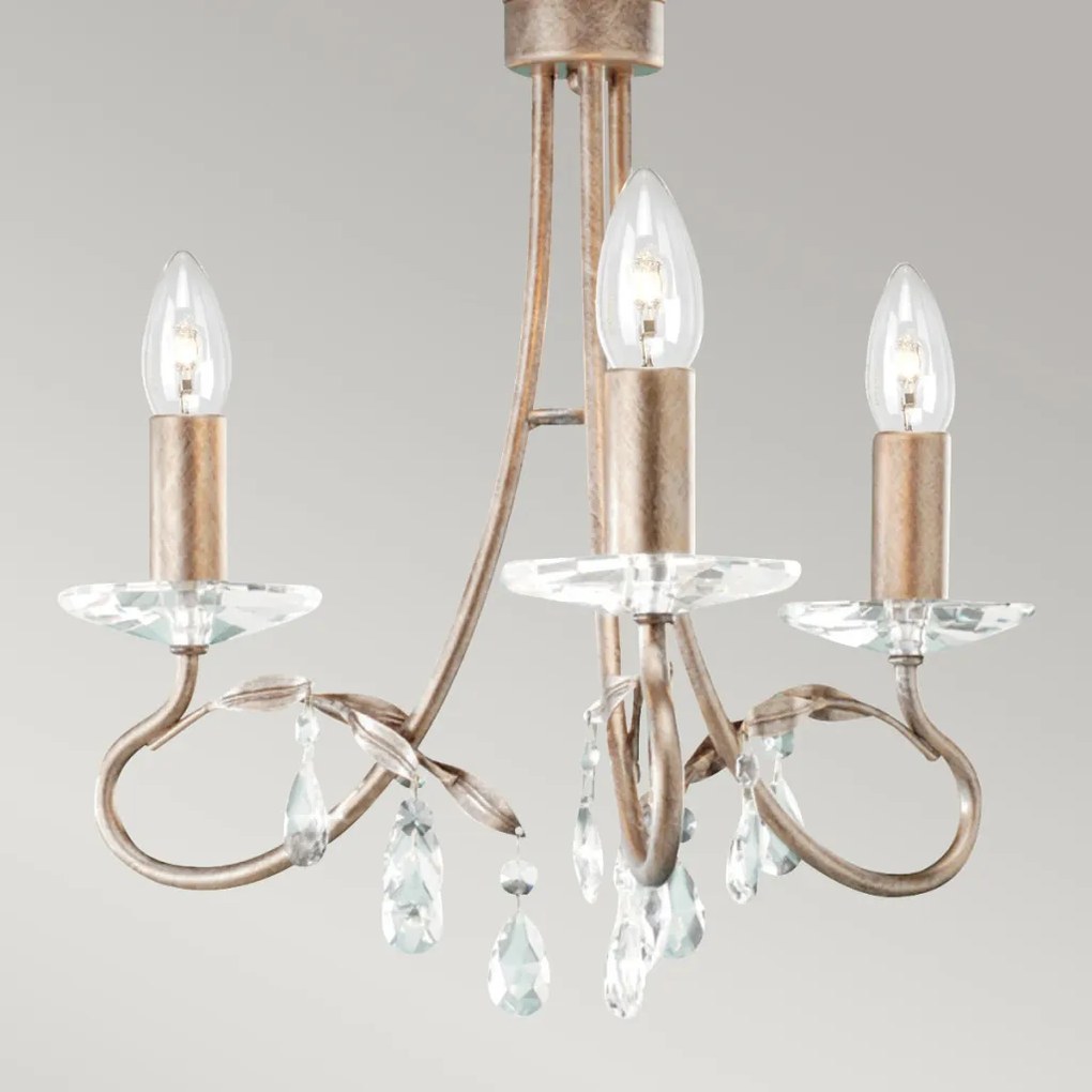 Elstead Lighting CHRISTINA CRT3-SILVER-GOLD Csillár 3x60W/E14