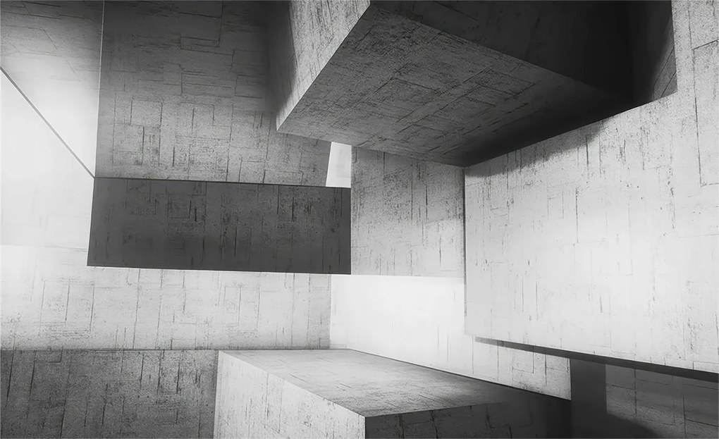 Fotótapéta Flizelin Fal a Hálószobába Geometrikus szobrok 416x254