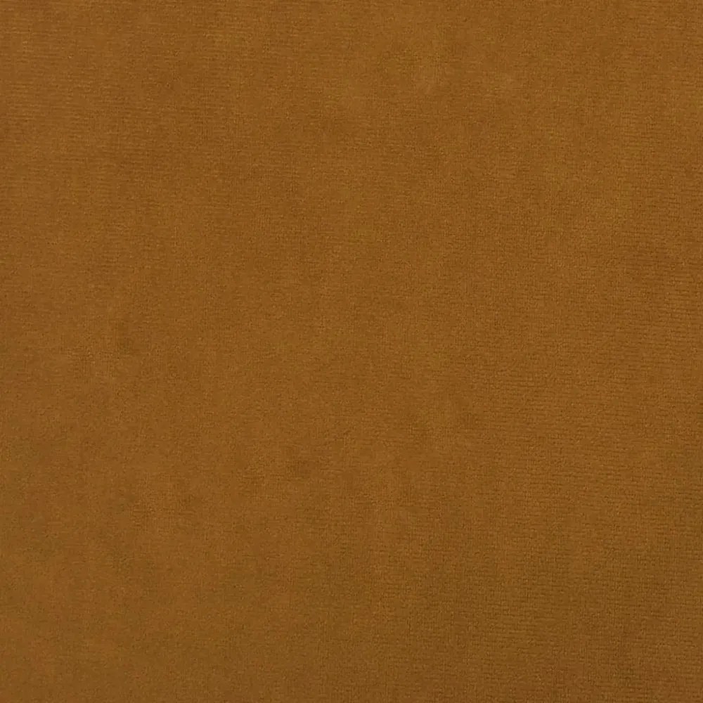 barna bársony lábzsámoly 78 x 56 x 32 cm