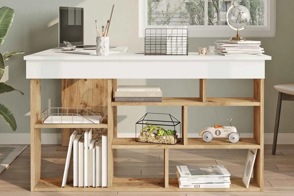 Design sarok íróasztal Daisy fenyő
