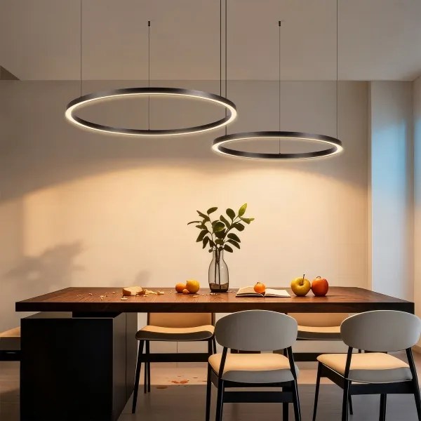 Brilagi - LED fényerőszabályozható kábeles csillár PORTOFINO LED/98W/230V fekete + távirányítóval