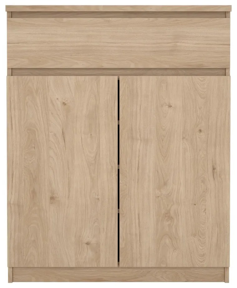 Natúr színű komód tölgyfa dekorral 80x100x40 cm Naia – Tvilum