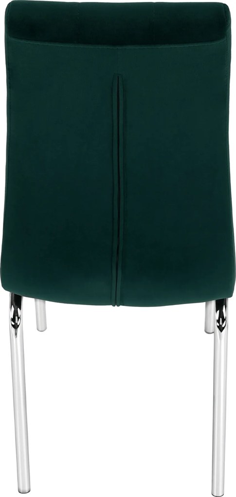 Étkezőszék, smaragd Velvet szövet/króm, GERDA NEW