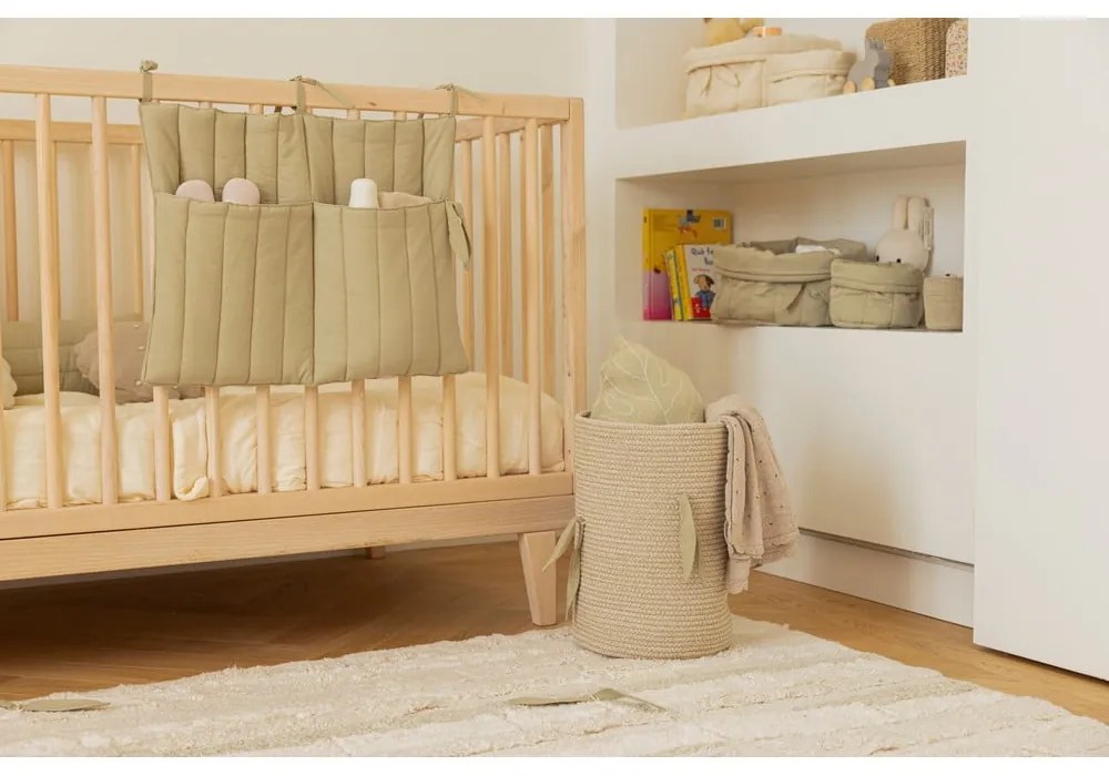 Világoszöld textil gyerek tárolódoboz szett 2 db-os ø 30x20 cm Bambie Olive – Lorena Canals