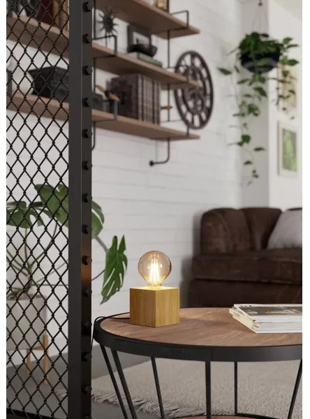 Eglo 43733 - Asztali lámpa PRESTWICK 1xE27/40W/230V bézs