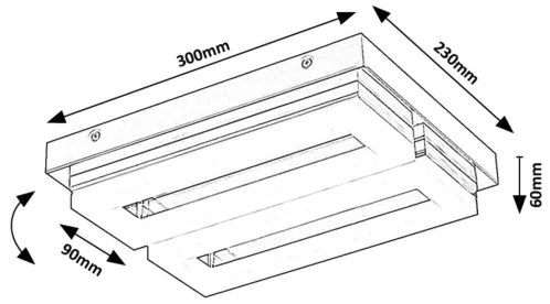 Rabalux 75020 - LED Fürdőszobai mennyezeti lámpa BLAS LED/24W/230V 4000K