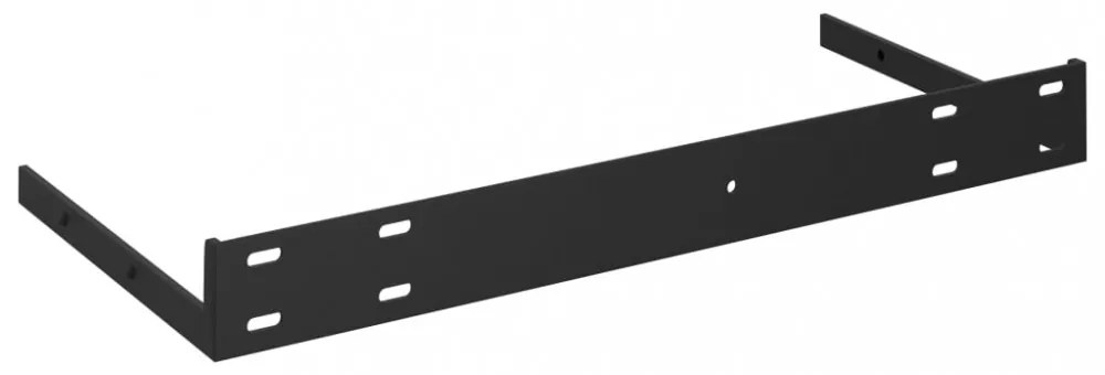 4 db magasfényű szürke MDF lebegő fali polc 40 x 23 x 3,8 cm