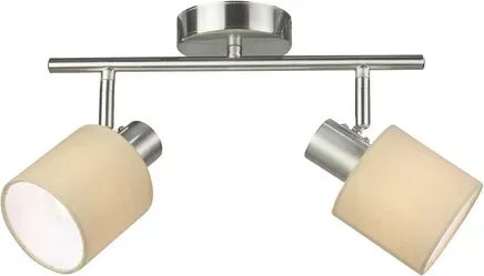 Rabalux beltéri karos spotlámpa e14 2x25w króm/barna natina