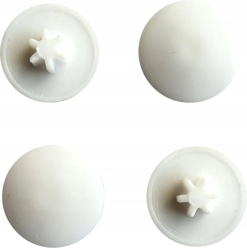 Alacsony álcázó kupak TORX30 csavarokhoz TX30 bit aljzat fehér