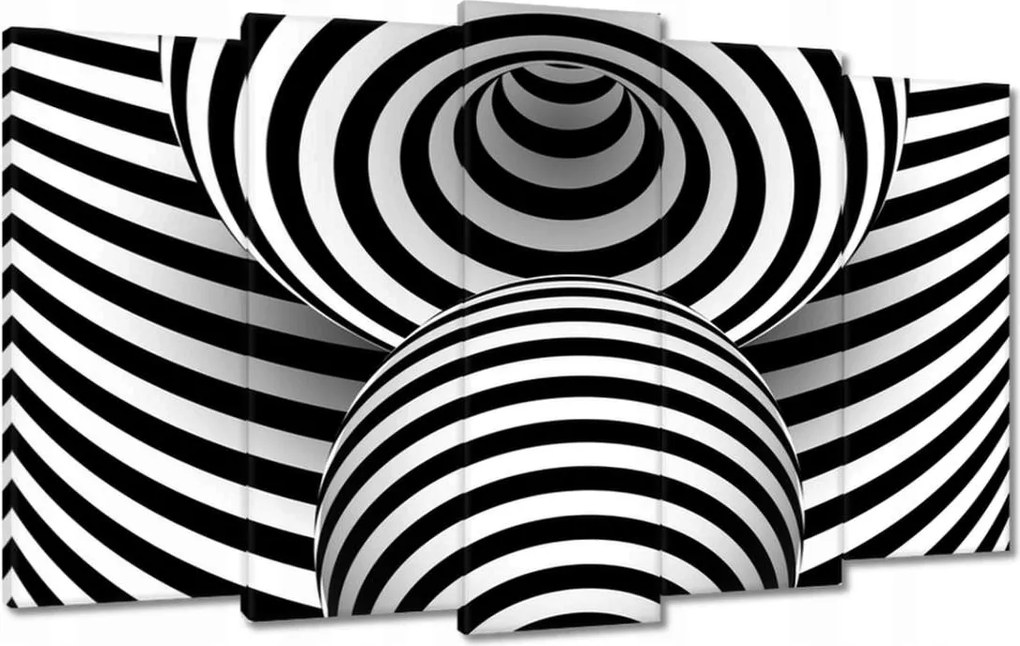 Festmények 100x60 Absztrakt fekete-fehér