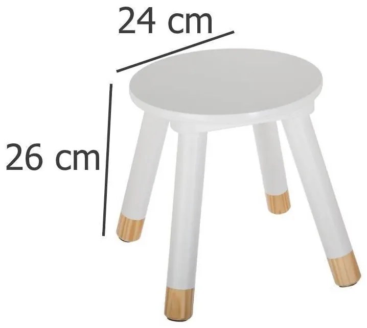 STOOL WHITE fehér gyerekszék