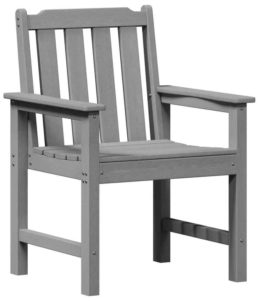 Kerti Étkezőszékek 4 db Világosszürke 65.5x55.5x88 cm HDPE