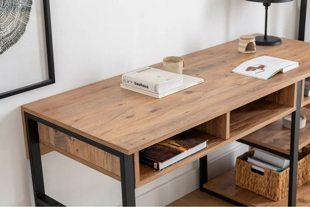 Emro Walnut and Black íróasztal